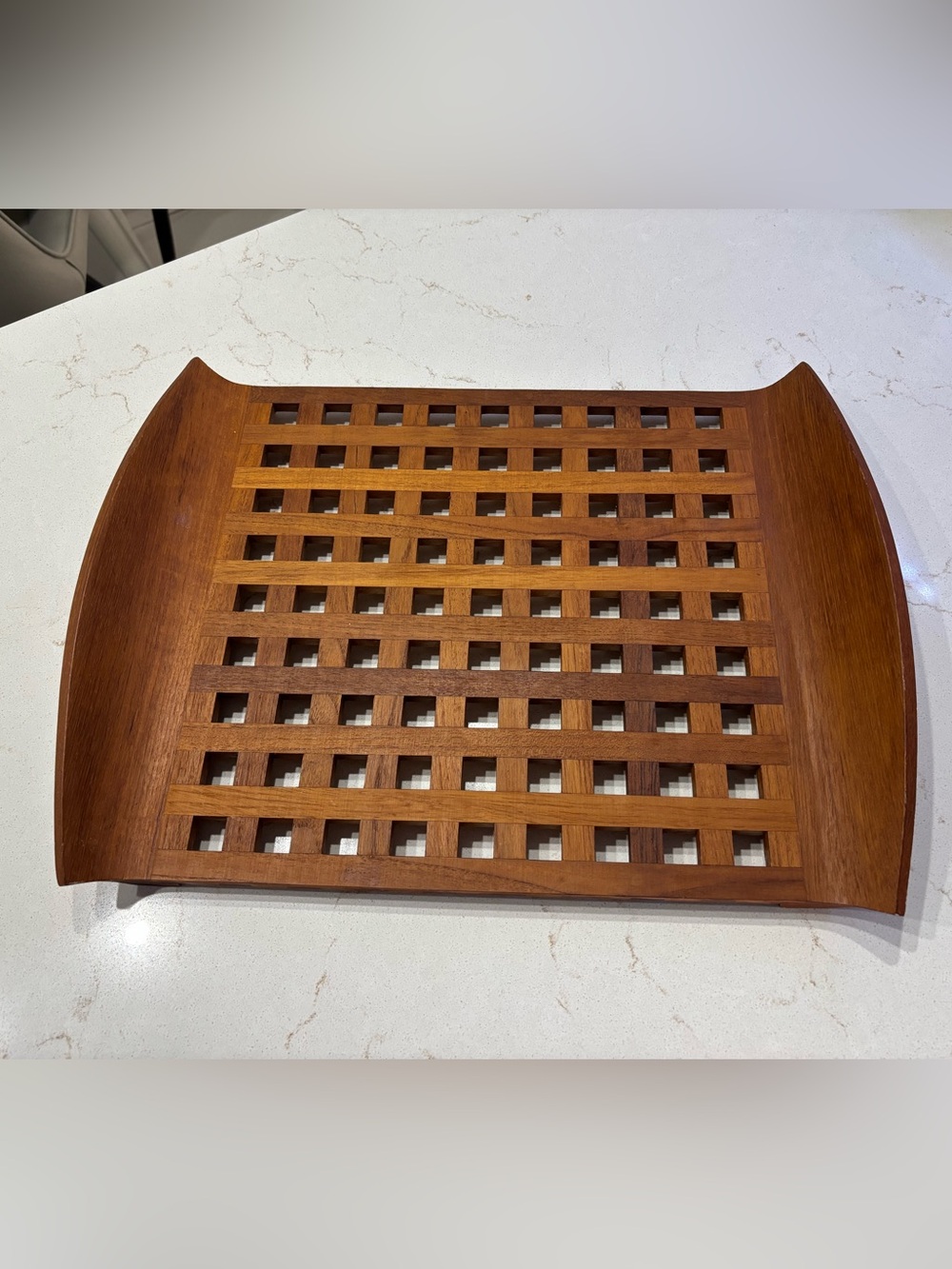 VTG Dansk Jens Quistgaard Teak Lattice Serving Tray MCM